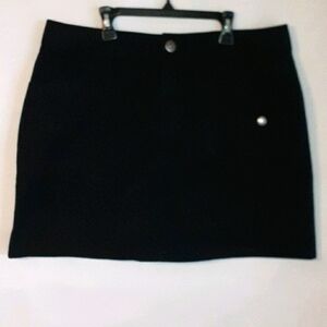 Black Skirt Skorts Stretch Pockets